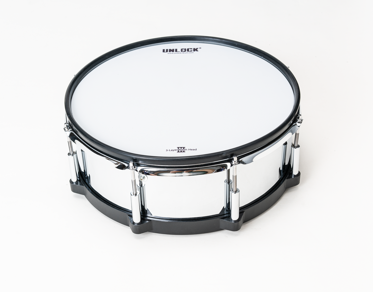 Suspended snare drum